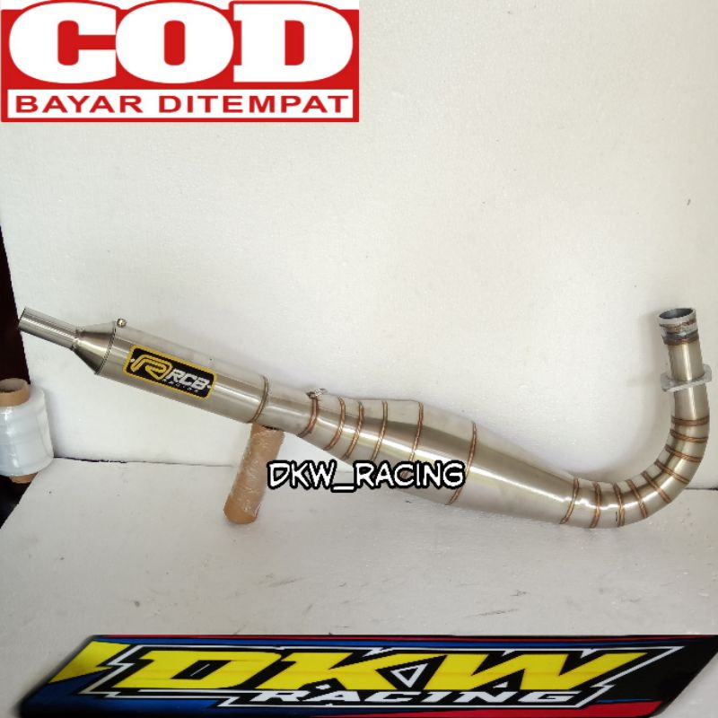 Knalpot RX King Kolong Telo Kompetisi Rcb Stainless