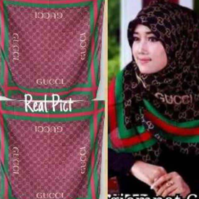 DEENAY KW 3310 MOTIF GC HIJAB SEGI EMPAT HIJAB MURAH KONVEKSI HIJAB