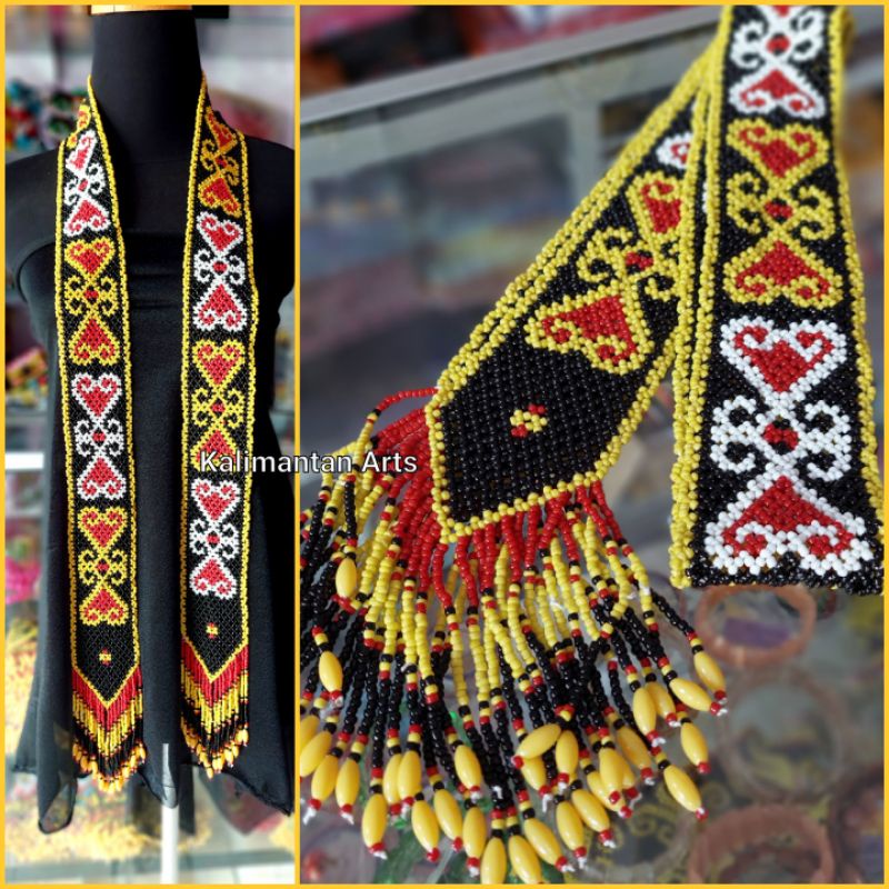 Syal Manik Dayak / Syal Kalimantan-I