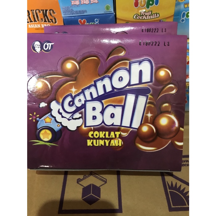 

4eh Cannon Ball Coklat Kunyah. 1 Box Isi 24 Sachet 60Jhh