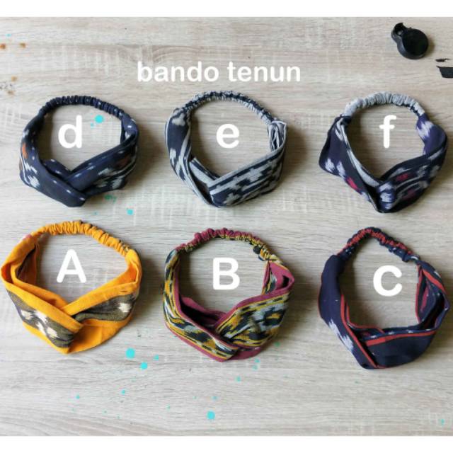 Bando wanita tenun ikat asli aksesoris kepala 1kg muat 50pcs remaja dewasa