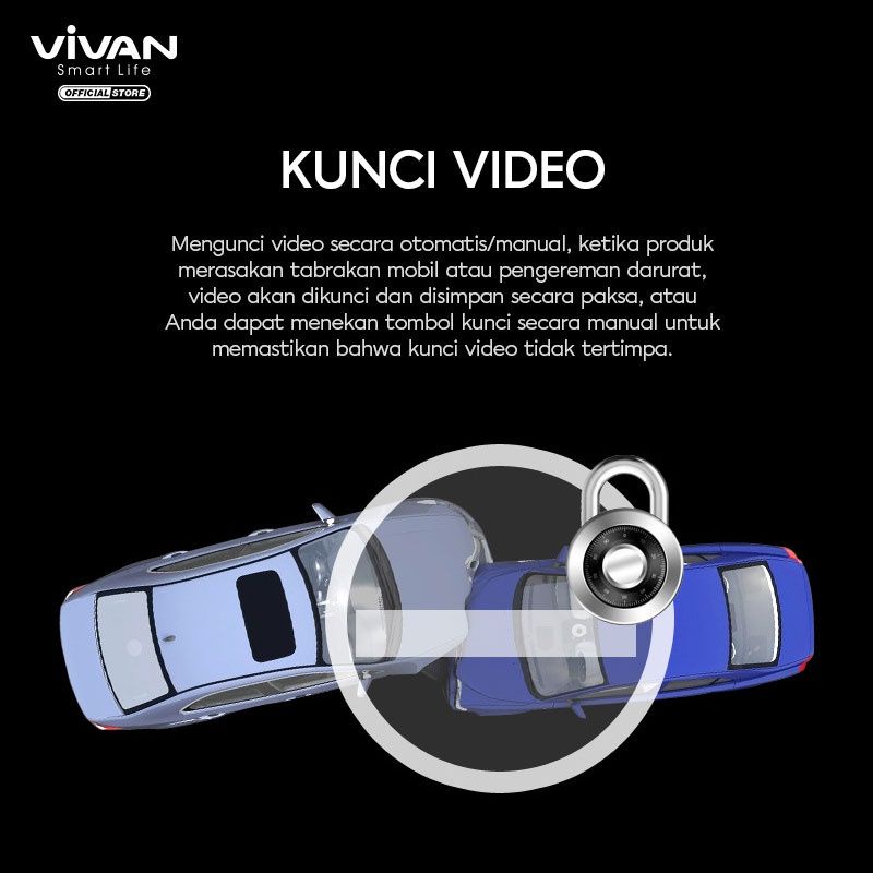 Vivan VDR01 HD Dash Camera Super Wide Angle