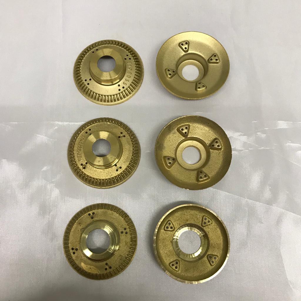 Burner Kompor Gas Rinnai Kiri / Kecil Ori / tebal / tutup( kuningan )