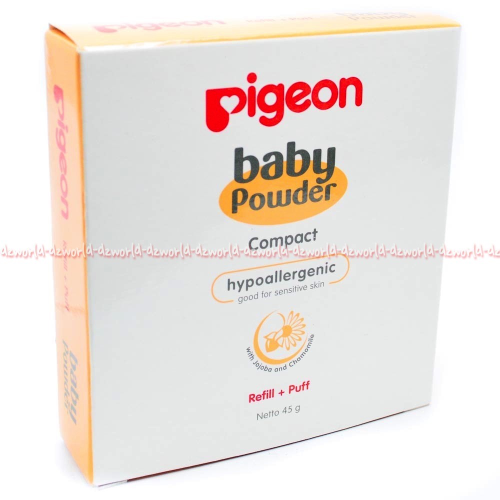 Pigeon baby powder Refill Puff compact bedak bayi pigeon isi Ulang