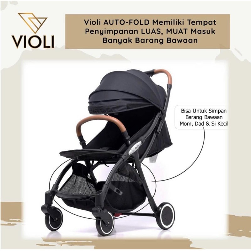 VIOLI Auto Fold Stroller/kereta dorong bayi