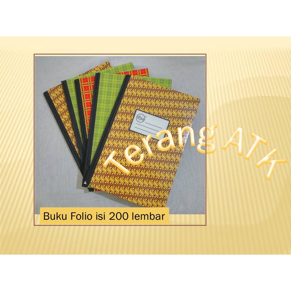 Jual Buku Folio Merek Ria 200 [isi 200 Lembar] | Shopee Indonesia