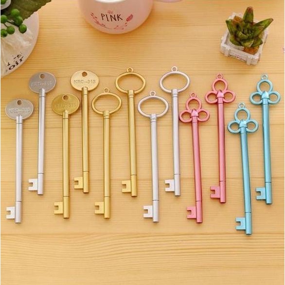 

Ready...Ready...Ready...] Bundle Pulpen Motif Kunci 6 Pcs Mix Warna
