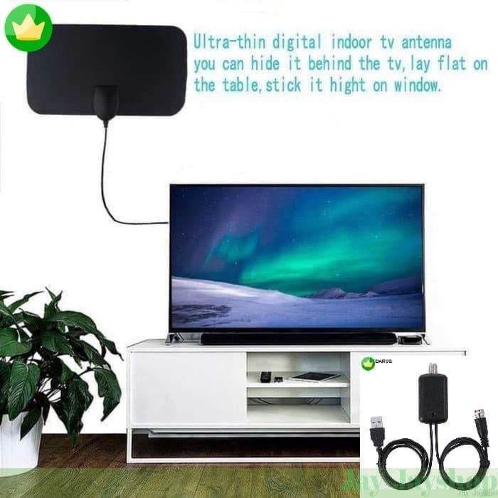 PROMO! Antena TV Digital DVBT2 4K High Gain 25dB KUAT SAMPAI 50 MILE! TERLARIS !