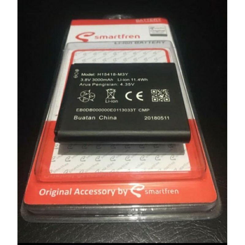 BATERAI MODEM SMARTFREN ANDROMAX M3Y /M3Z HI 55 18 3000 MAH ORIGINAL