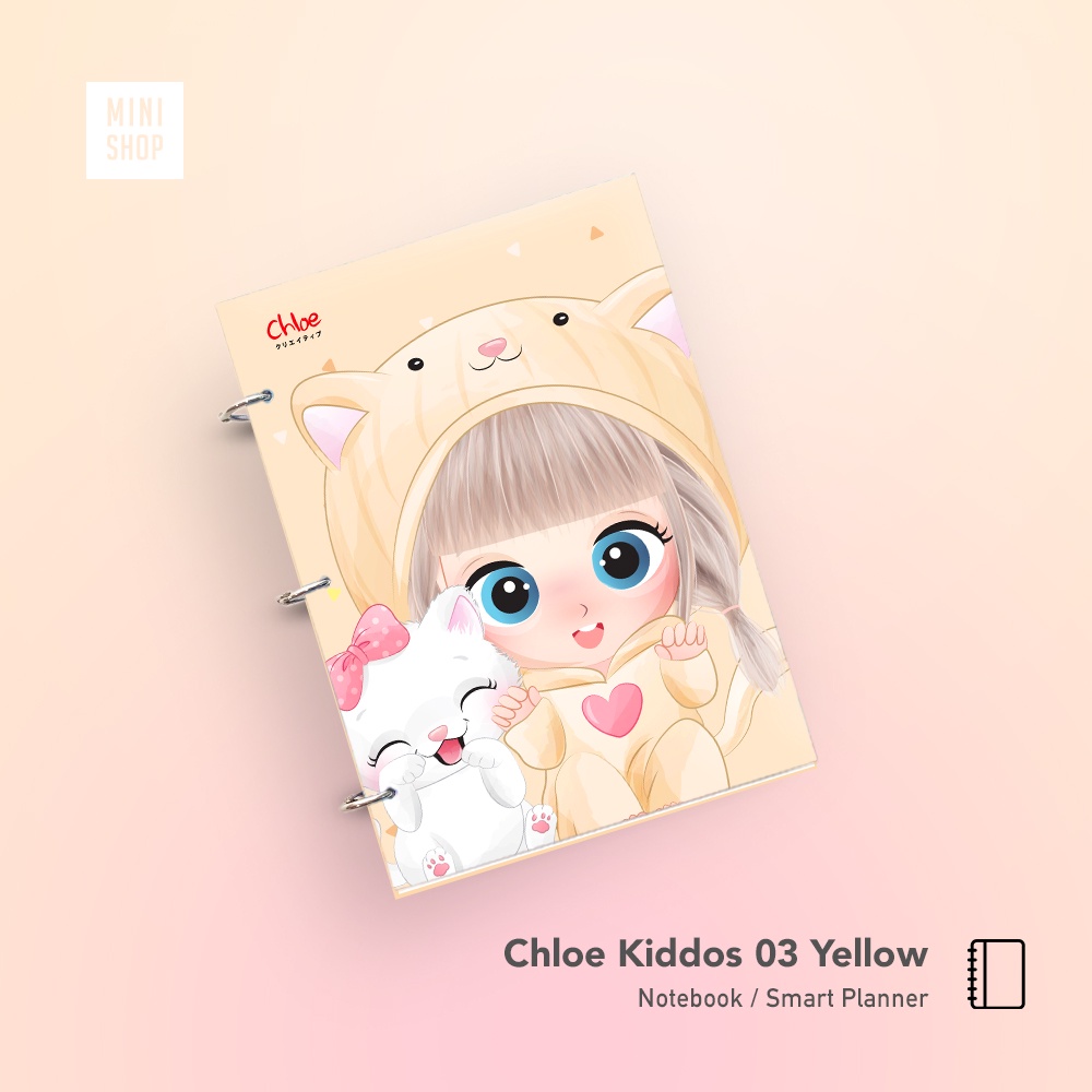 

A5 Chloe Kiddos 03 Kitten Series - ( notebook / Smart Planner - buku diary / notes / book / buku / weekly / monthly / yearly / agenda / journal / korea / binder / aesthetic / estetik)