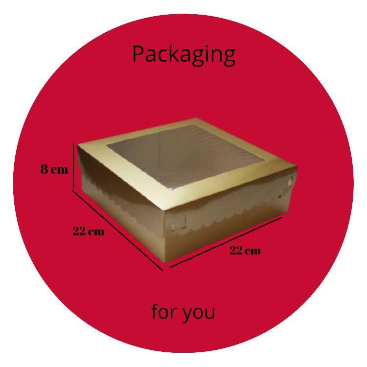 

[50 set atas + bawah] Box Kue (22 x 22 x 8)