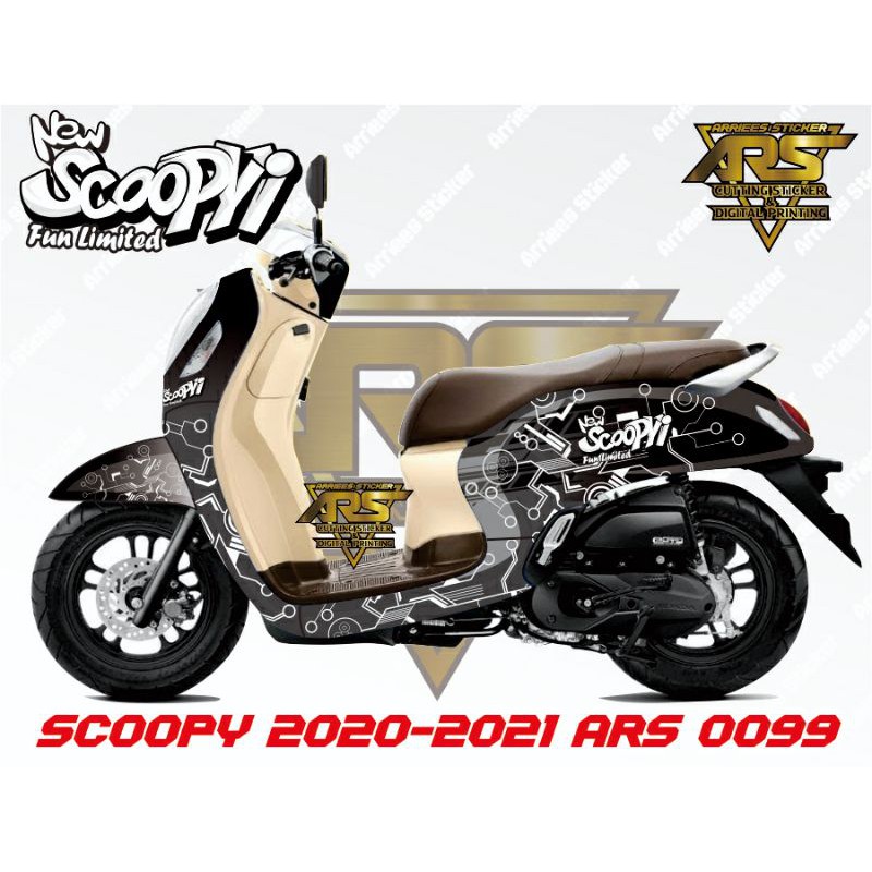 Decal Motor Scoopy 2021 Full Body - Sticker Motor Scoopy 2021
