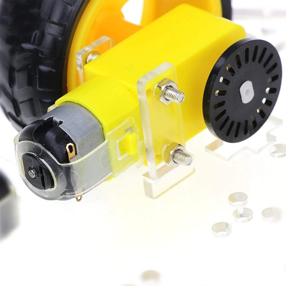 4WD Smart Robot Car Chassis Kits Speed Encoder 2WD dengan battery box