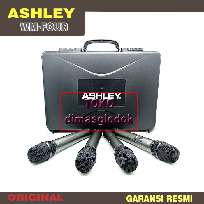 Mic Werles Wirles ASHLEY WM-FOUR Wireless 4 Microphone Mikropon Mikrofon