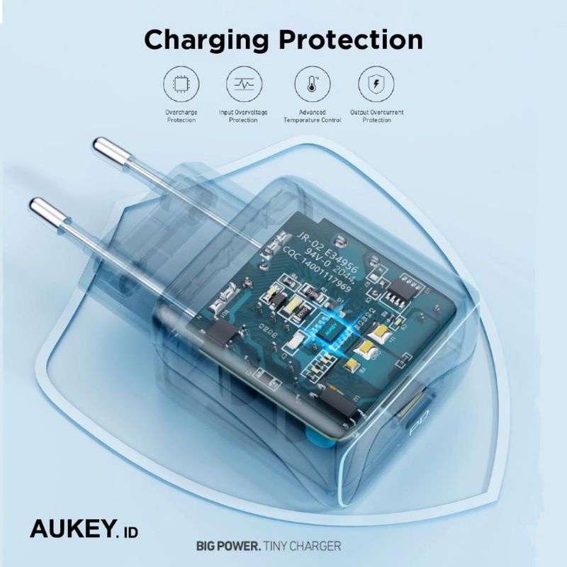 Charger Aukey PA-R1 White 20W Minima Nano USB-C PD - 500920