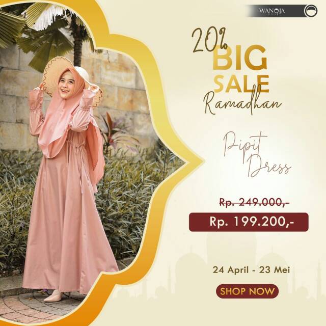 Pipit dress gamis wanoja kain toybo