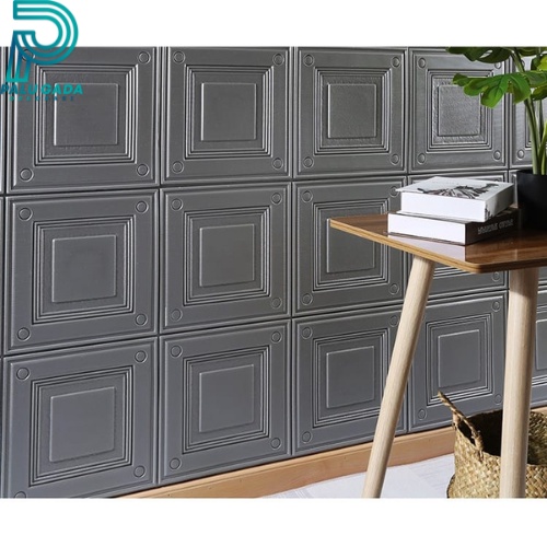 3D Timbul Wallpaper Sticker Foam Wallfoam Dinding Kamar Motif Kotak Kamar Hotel Termurah