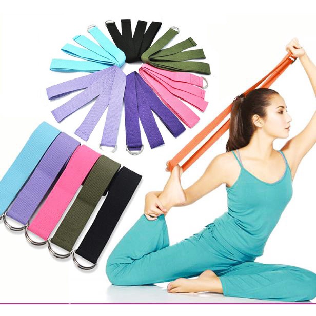 TERLARIS!! Yoga Belt / Yoga Strap / Tali Yoga / D Ring Yoga Warna Random