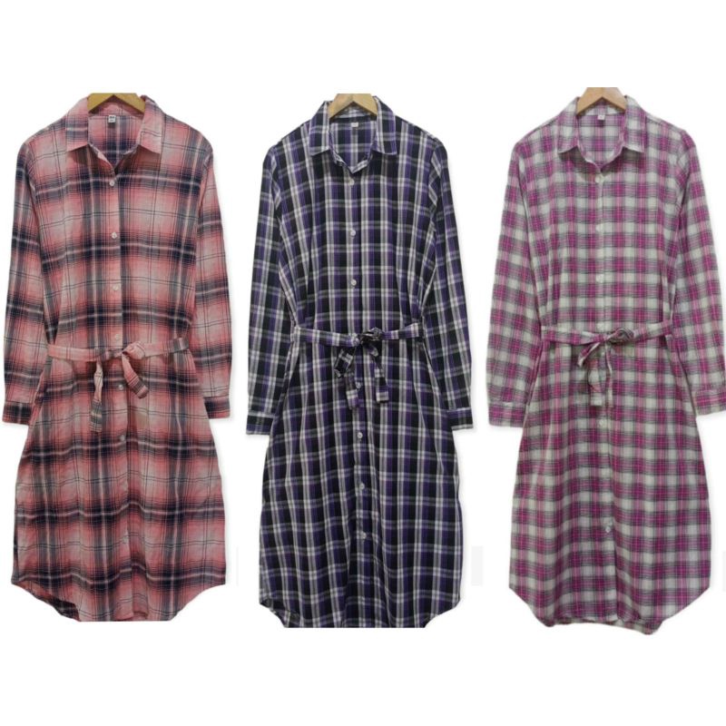 Unq plaid tunic dress