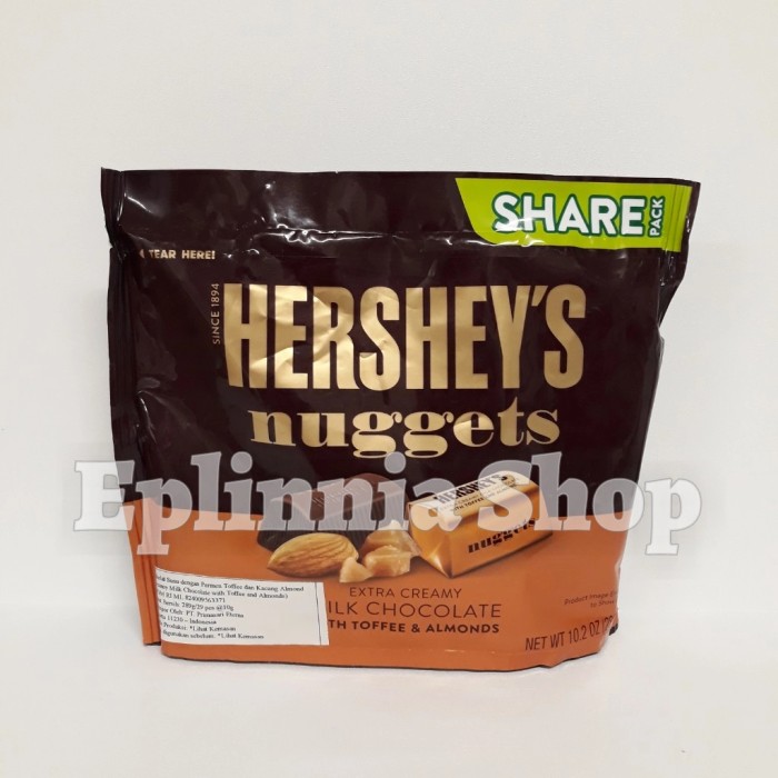 

Hershey's NuggetsCreamy Milk Chocolate With Toffee & Almonds 289 gr