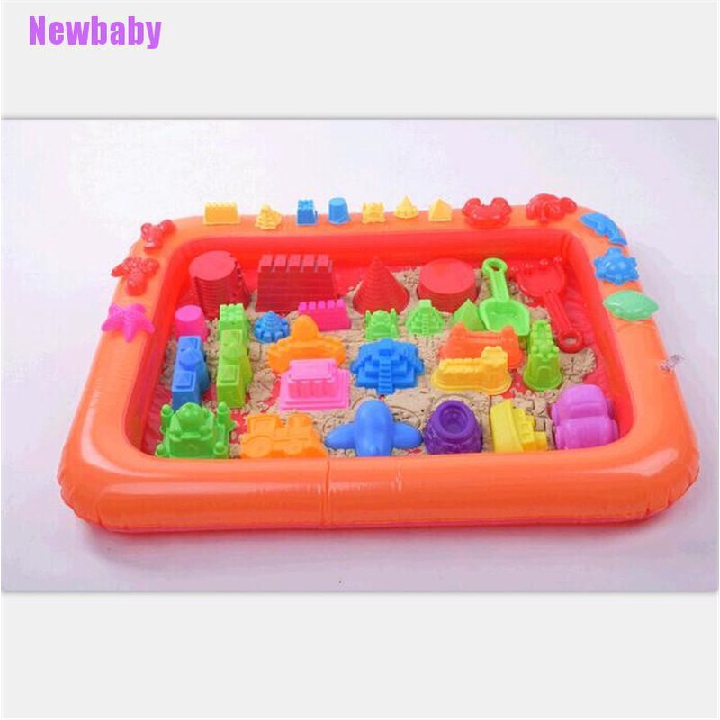(Newbaby) Mainan Nampan Tiup Bahan Plastik Untuk Anak Bermain Pasir / Clay