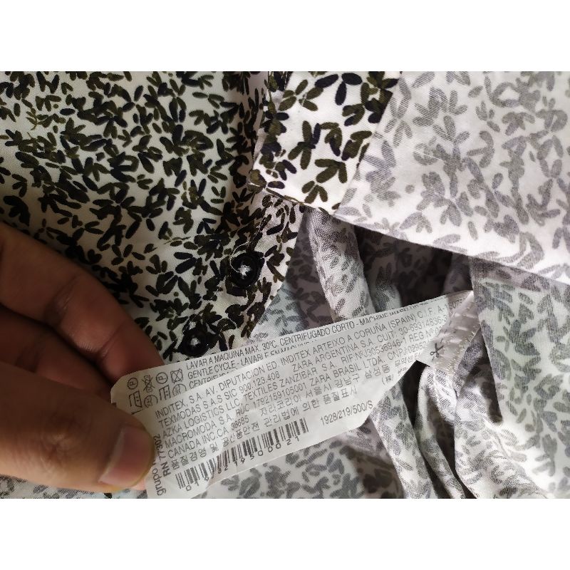 kemeja second zara man