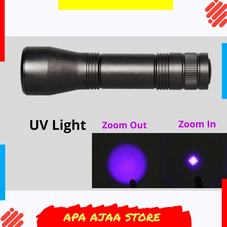 Paling Dicari ! TaffLED Senter LED Ultraviolet Light With Zoomable - CT1