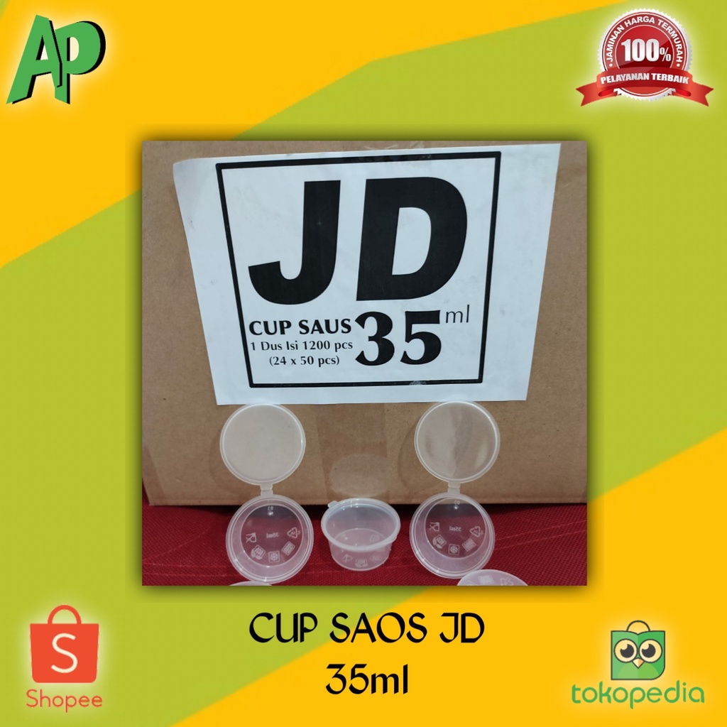 Cup Saos 35 ml  ( 1 pack 50 pcs ) / Cup Sambal / Cup Sauce