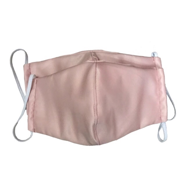 Masker Kain Satin 3 Ply Warna Rosegold Shopee Indonesia