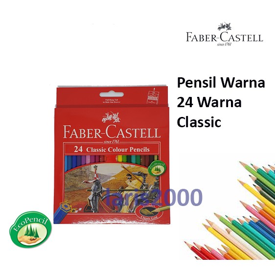 

Pensil Warna Faber Castell 24 Classic