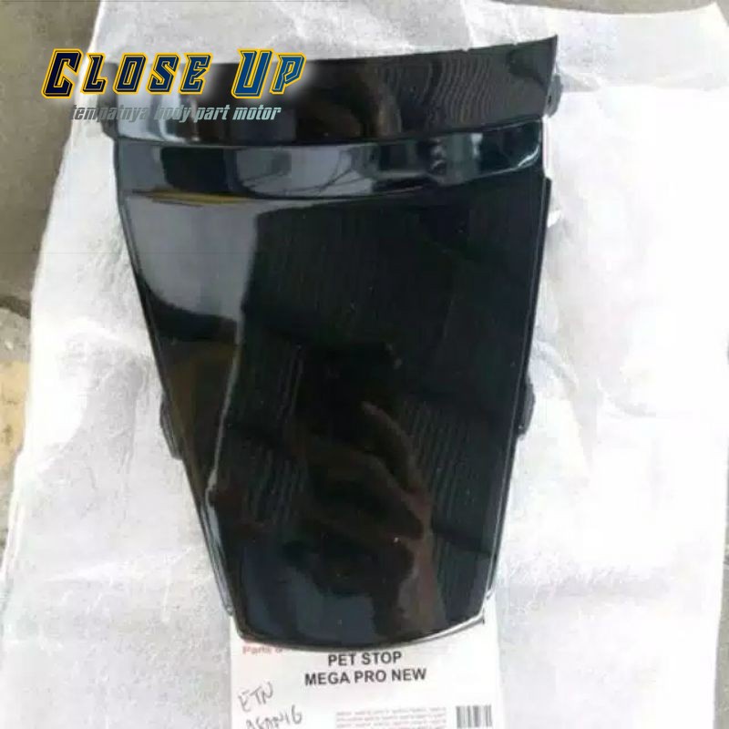 KOVER COVER TAIL PET STOP TUTUP LAMPU STOP SAMBUNGAN BODY BELAKANG MEGA PRO NEW PRIMUS HITAM