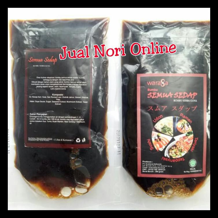 

Bumbu Semua Sedap @380Gr. Kecap Asin Halal Udon Ramen Sushi Teruji