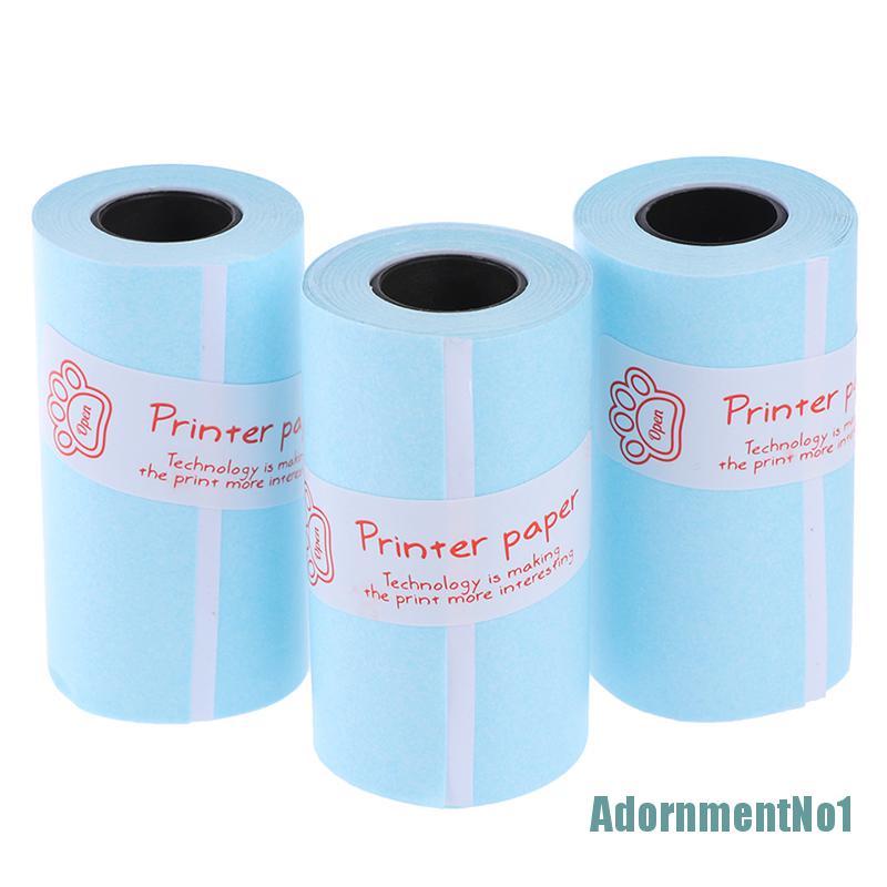 (AdornmentNo1) 3 roll Stiker Kertas thermal Motif Print