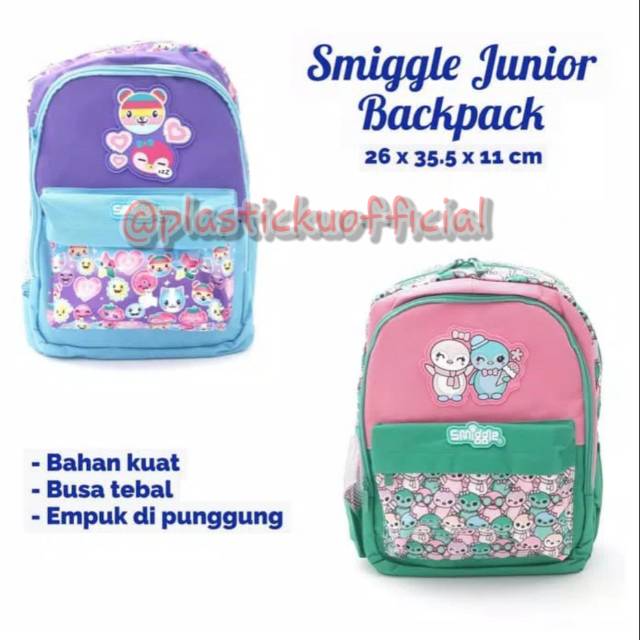 Tas Ransel Backpack Smiggle Junior (KW) Kualitas Bagus (S448191)
