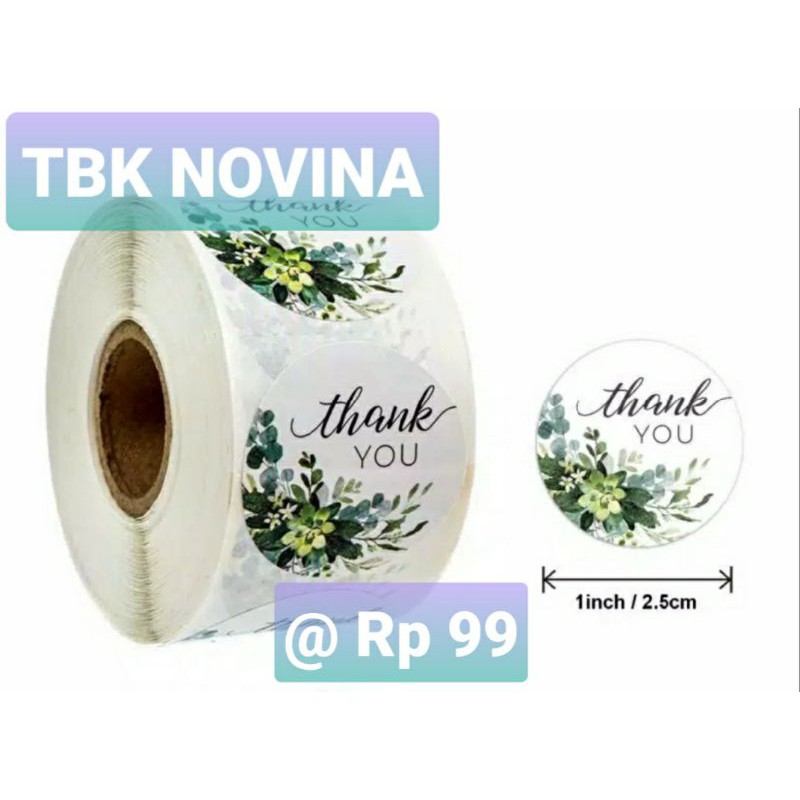 [KODE 14] Stiker Thank You / Label Segel Thank You (10 pcs)