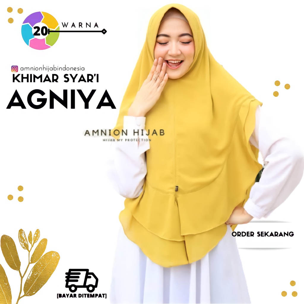 KHIMAR SYARI AGNIYA CERUTY BABYDOLL ARMANI BY AMNION HIJAB