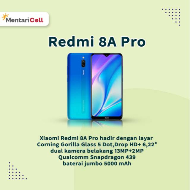 XIAOMI REDMI 8A Pro NEW - Garansi Resmi
