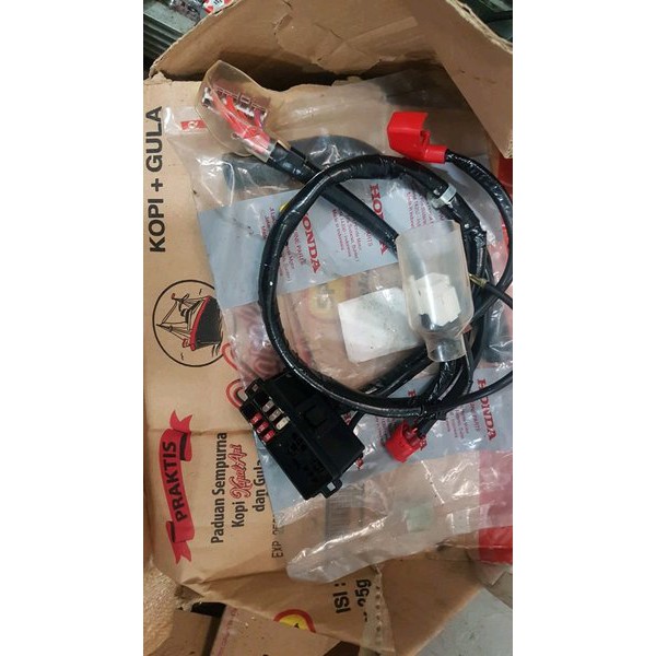 Turun Harga  kabel asli ori set side box sekring aki fi honda original new beat pop street scoopy
