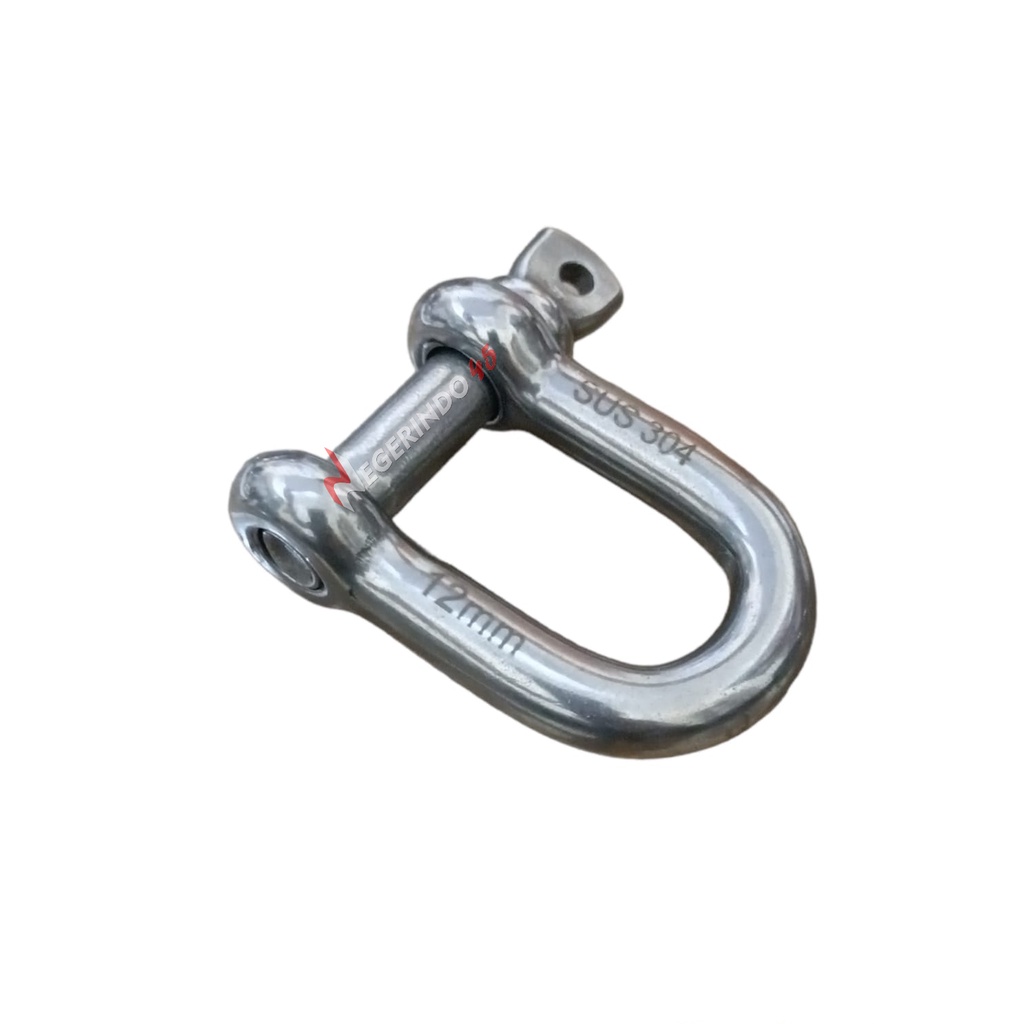 Segel D SS 304 uk 1/2&quot; - 12mm / Segel Stainless 304 / Shackel D