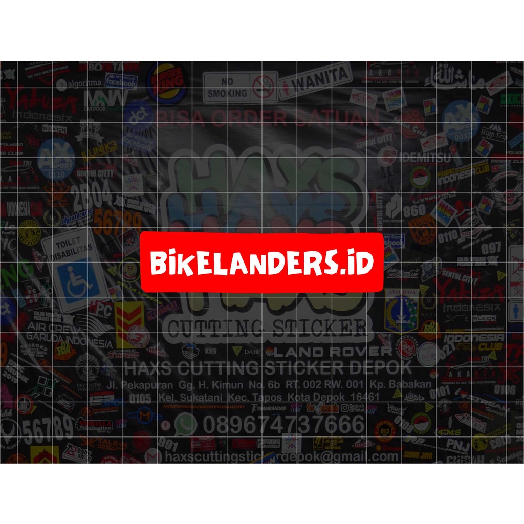 Cutting Sticker Bikelander.id UkuranPanjang 7 Cm