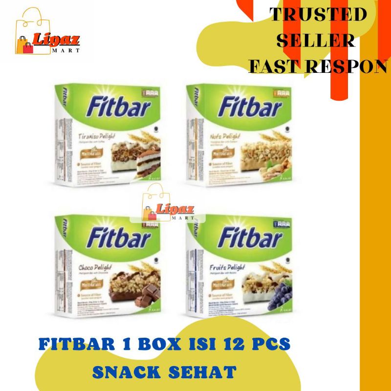 

Snack Fitbar 1 Box isi 12 pcs Rendah Kalori