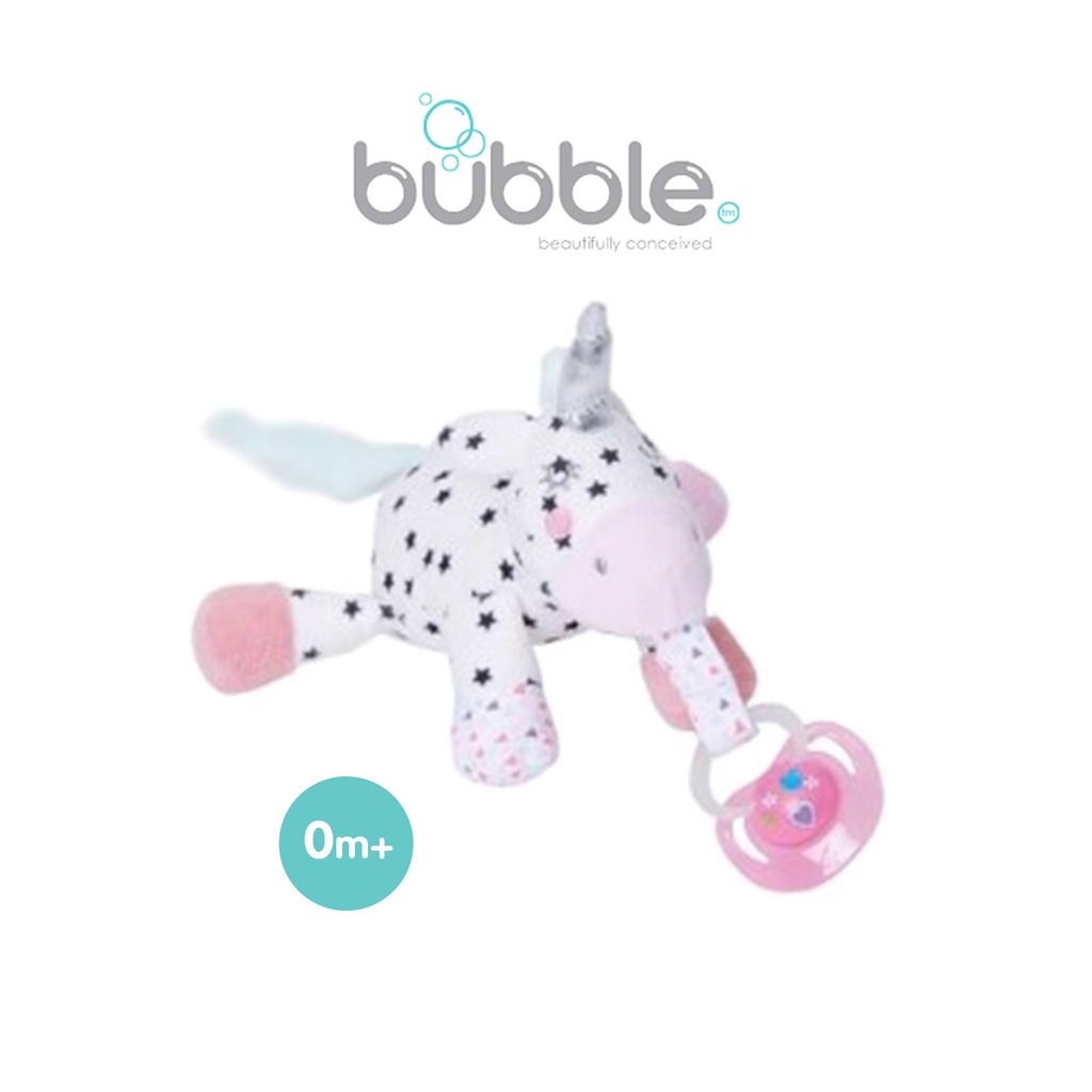 Bubble Pacifier Holder - Bella the Bunny / Sparkle the Unicorn / Flash the Fox - Selimut Dan Empeng Anak Baby Bayi Dot