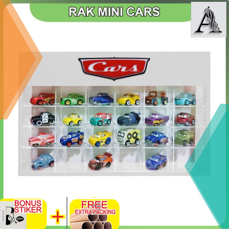

Grosir Rak Akrilik Diecast Mattel Disney CARS 3 Mini Racers 24 Putih Putih