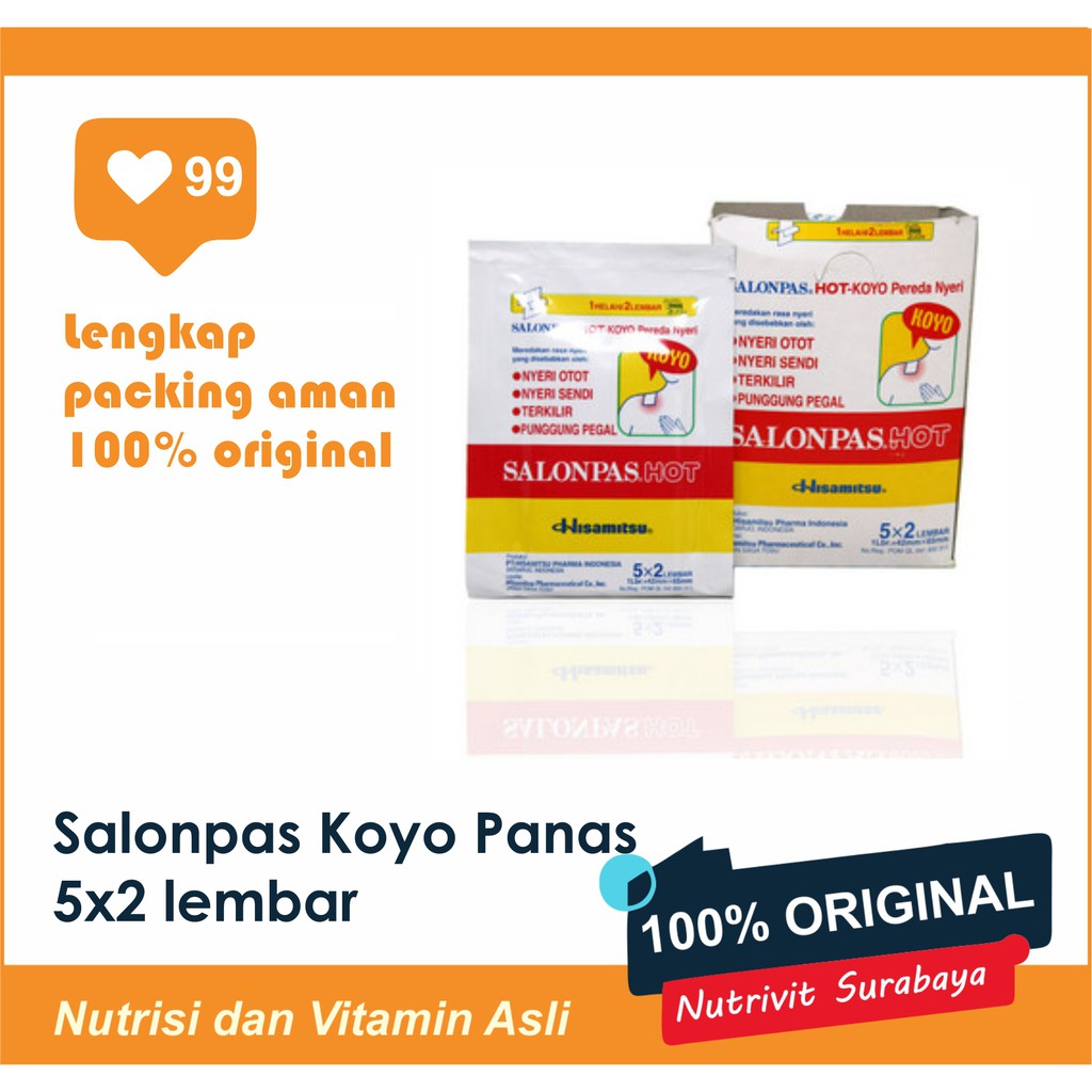 KOYO SALONPAS HOT (MERAH) / ORIGINAL (BIRU) 10'S