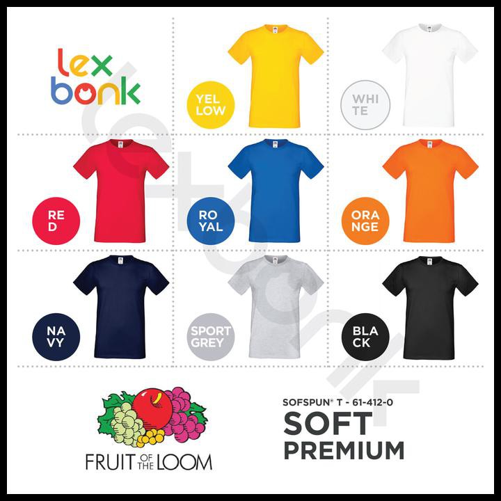 BEST DEAL KAOS POLOS FOTL (FRUIT OF THE LOOM) SOFT PREMIUM