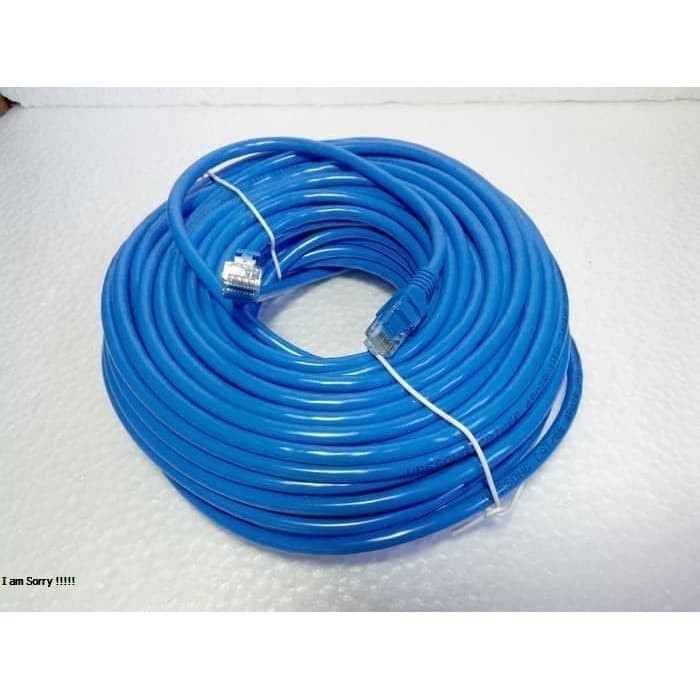 Kabel LAN UTP 15M RJ45 Cat 5e 15 Meter terpasang Cable konektor cat5e