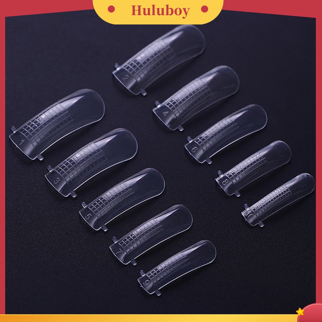 Huluboy Huluboy♡ 100pcs Stiker Kuku Portable Bahan ABS Untuk Salon