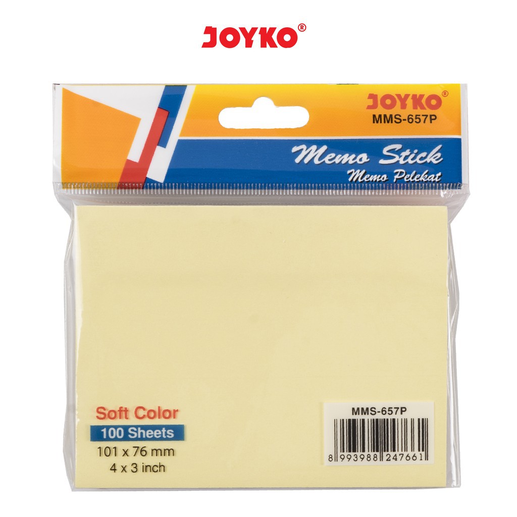 

Note Kertas / Memo Stick JOYKO MMS-657P ( Pastel Color )