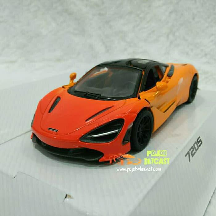 MCLARENT 720S (ORANGE) Diecast Kinsmart Miniatur Mobil Sport