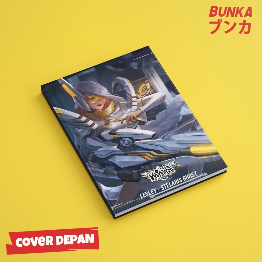 

Notebook Mobile legends Lesley Stelaris Ghost Hardocover A5 Buku tulis catatan Notes Agenda planner Jurnal